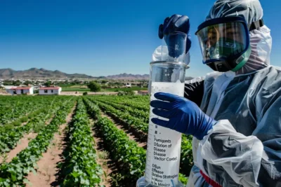 Dilucion de fumigantes para el control de vectores de enfermedades