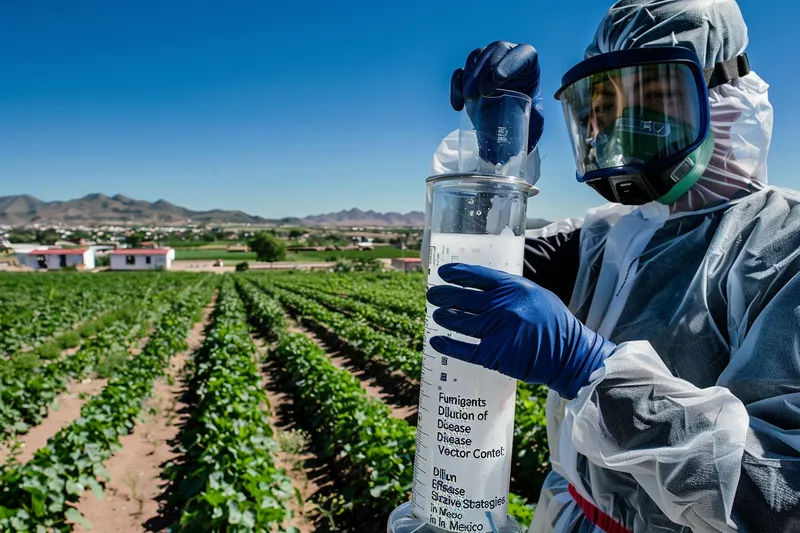 Dilucion de fumigantes para el control de vectores de enfermedades